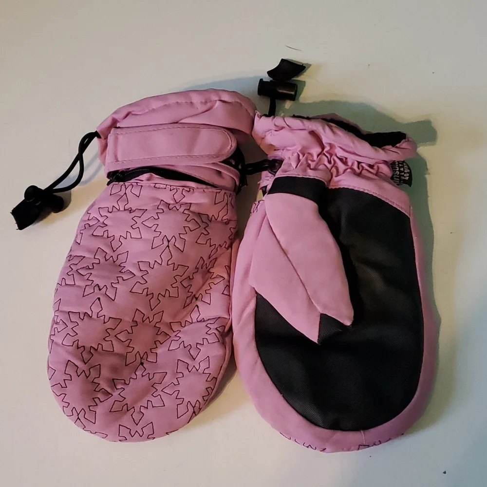 Thinsulate big girls fleece linned mittens with small zip poc…